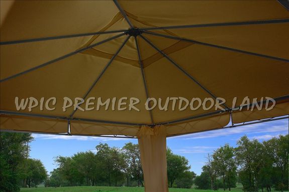 10x10 Deluxe Steel Frame Gazebo w Mosquito Curtain 2  