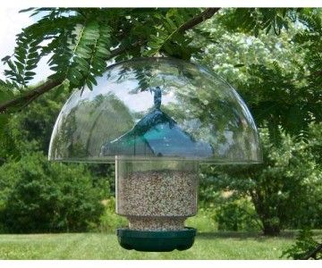 12 Hanging Dome Baffle Squirrel Proof Bird Feeder Protection Clear 