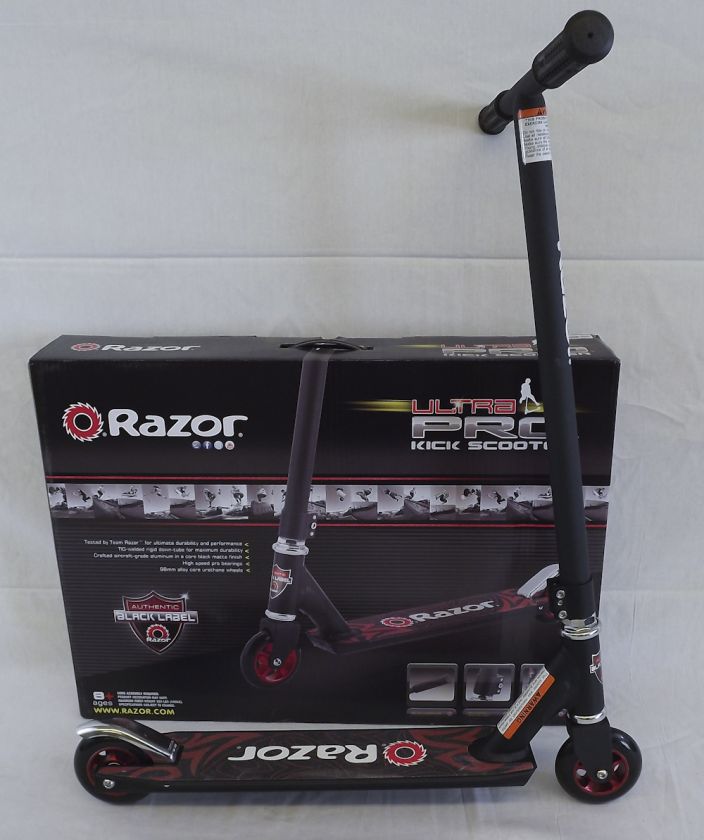 New Razor Ultra Pro Lo Black Label Kick Freestyle Scooter MGP  