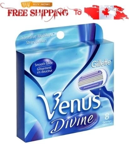 Gillette Venus Divine Razor Blades (8x1) 8 Pack Replacements 