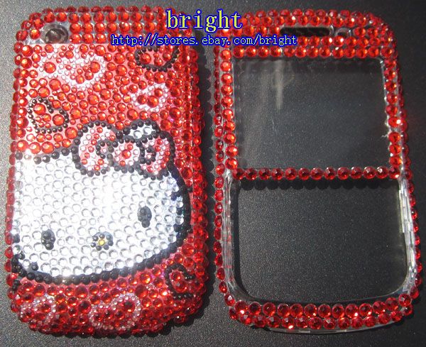 hello Kitty Bling Full Case for Blackberry Curve 8520  