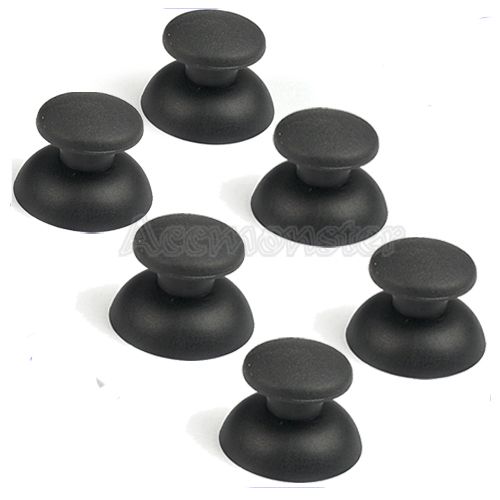 6X Joystick Controller THUMBSTICK black for PS2 PS 2  