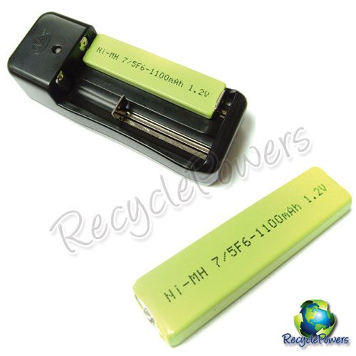 Ni Mh 7/5 F6 1100mAh 1.2V Gumstick Battery NH14WM BC  