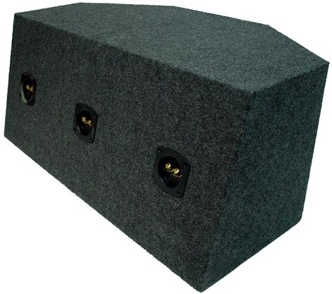 TRIPLE SEALED 12 CAR SUBWOOFER BOX U ENCLOSURE SUB  