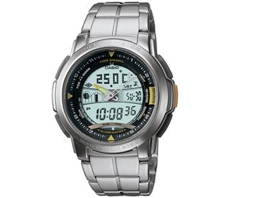 Casio AQF 100WD 9 Moonphase & Tide Graph with Temperature Watch NEW 