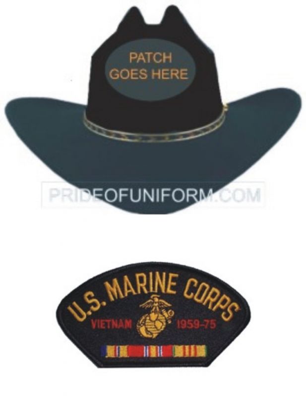 USMC MARINE CORPS VIETNAM CAVALRY HAT COWBOY S M  