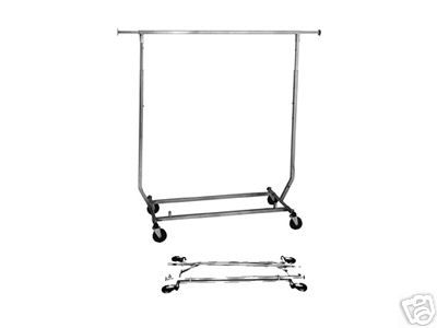 New Square Tube Collapsible Garment Salesman Rack  