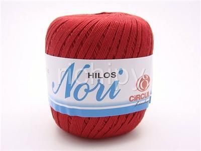 RED FIRE 100% COTTON YARN #5 CROCHET THREAD 490 YARDS  