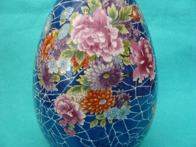 LARGE SHELLEY CRACKLE WARE VASE   CLOISONNE PATTERN NO, 8320   ONE OF 