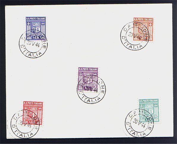 ITALY   CAMPIONE D ITALIA   FIRST ISSUE on FDC, RARITY  