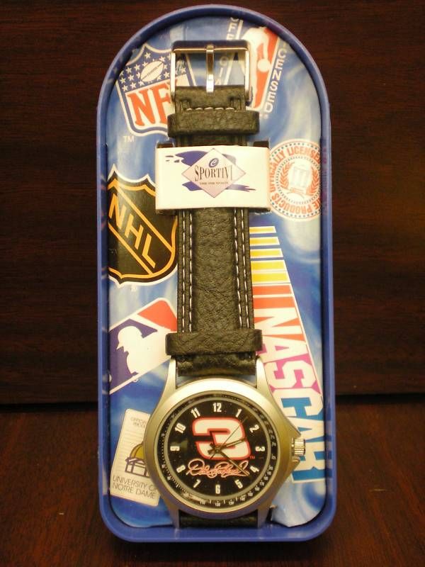 Dale Earnhardt #3 Mens Leather Band Watch NIB  