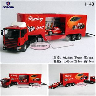 New 143 Sweden Scania F1 Truck Diecast Model Car With Box Red B436 