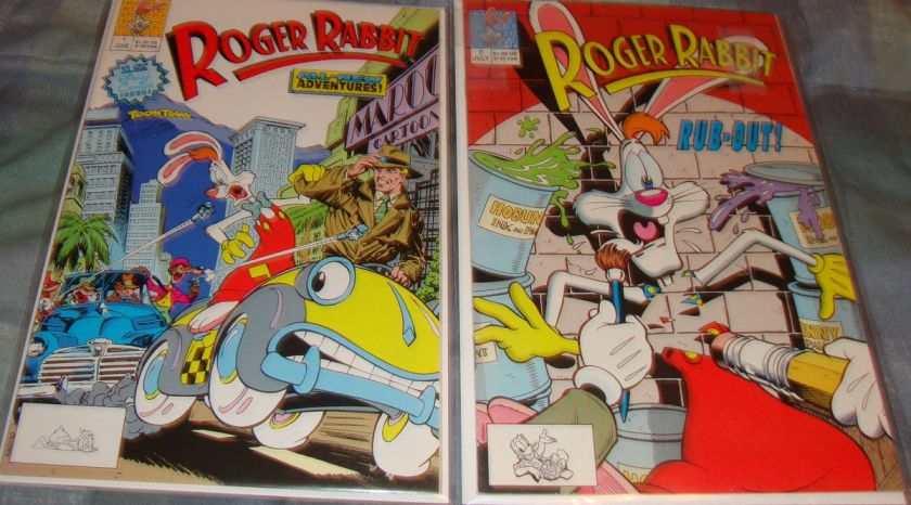 Lot 2 Roger Rabbit Comic Books # 1 & 2 (1990) NM  