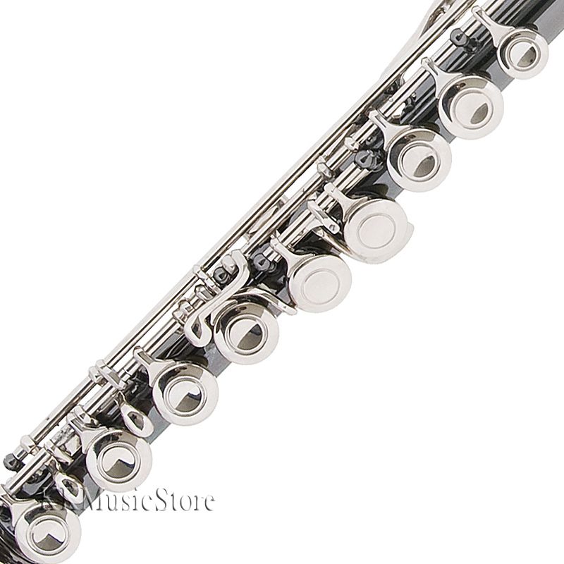 FLUTE~NEW BLACK NICKEL/SILVER BAND FLUTES w/$39 TUNER  