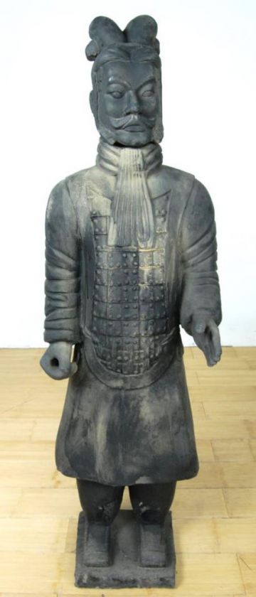 TERRACOTTA WARRIOR Chinese Ceramic Xian Replica Soldier Statue 4ft 