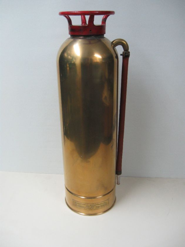 Antique fire extinguisher bank  