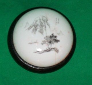 MT. FUJI WAX STAMP SEAL PORCELAIN DISH JAPANESE JAPAN  