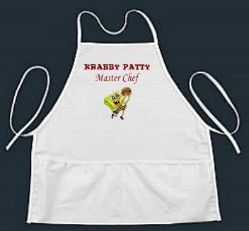 Krabby Patty Master Chef Spongebob Childrens Apron  