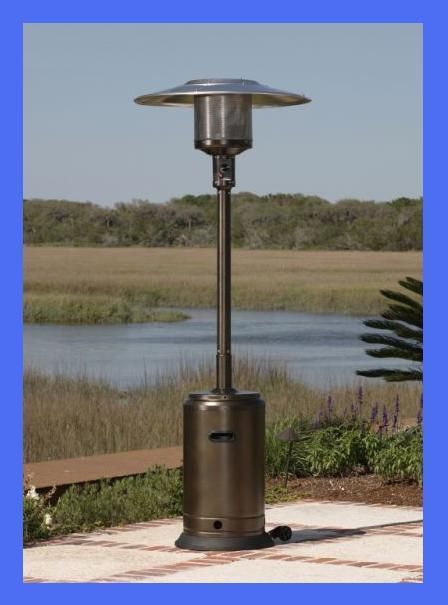 OUTDOOR COMMERCIAL PROPANE LPG GAS HEATERS BTUS BRONZE OUTSIDE 