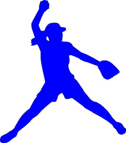 Fast Pitch Softball Girl Pitcher Sticker,Decal, Graphic  