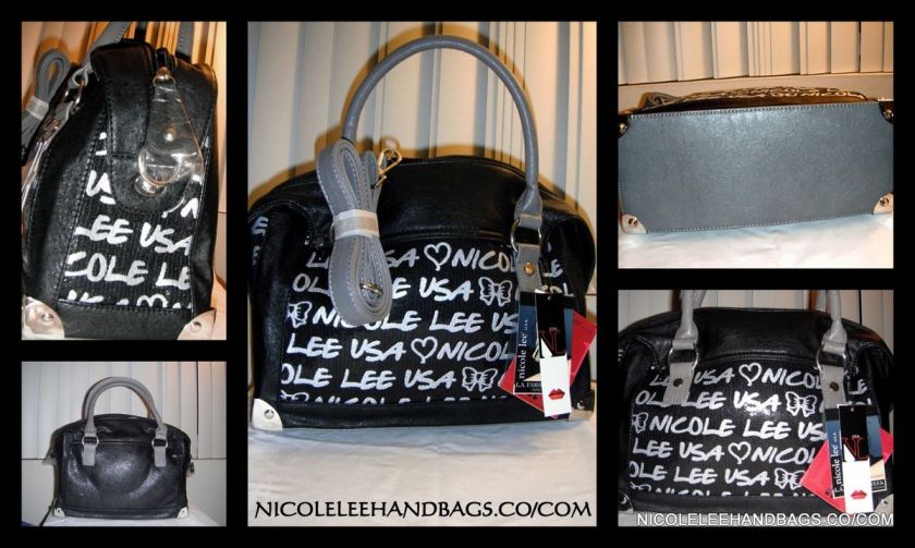 NICOLE LEE USA TM BEAUTIFUL HANDBAG WITH EXTRA LONG STRAP 2 WAYS TO 