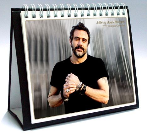   DEAN MORGAN 2012 DESKTOP HOLIDAY CALENDAR SUPERNATURAL John Winchester