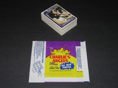 1977 CHARLIES ANGELS SERIES 3 TRADING CARD SET 3 + WRAPPER 