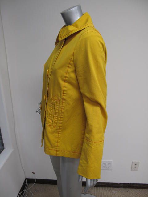   Jacobs Yellow/Red Stitched Long Sleeve Double Snap Breatsed Jacket S