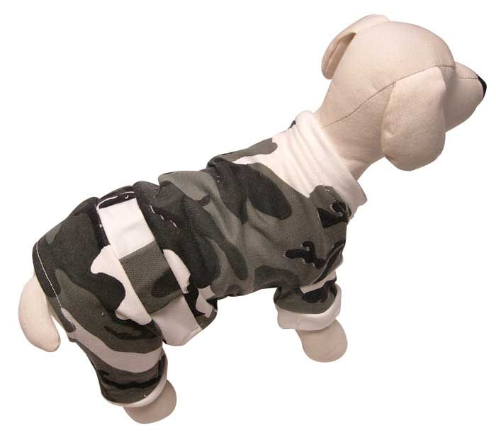 _Gray Camouflage Bodysuit_Dog Apparel~Clothes  