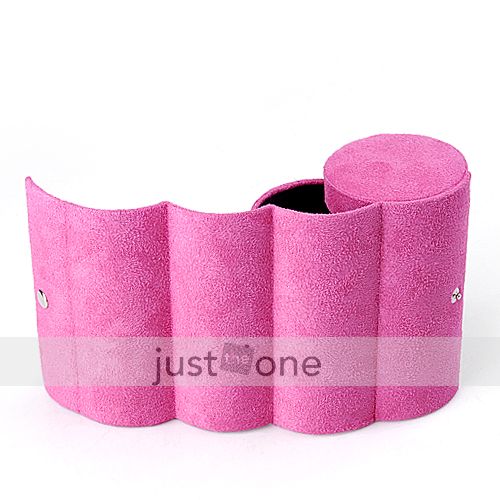   Surface Jewelry Ring Bracelet Storage Organizer Box Case rose  