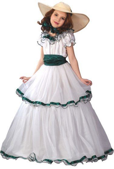 Kids Southern Belle Scarlet OHara Halloween Costume  