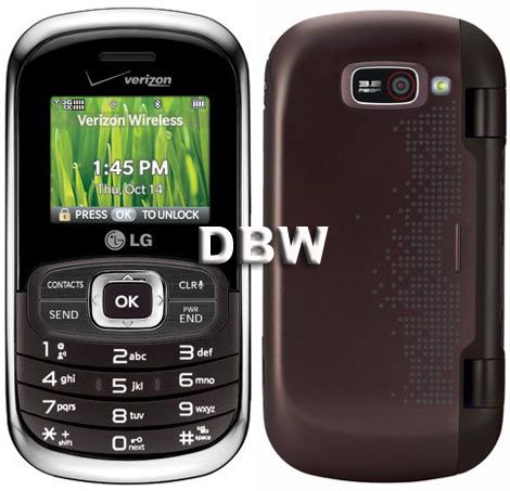 RB LG OCTANE VN530 BROWN VERIZON CDMA QWERTY CELL PHONE 652810814560 