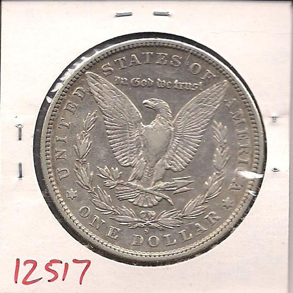 1892 S Morgan Liberty Silver Dollar AU #12517+  