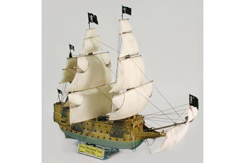 BLACKBEARD PIRATE SHIP 1/250 LINDBERG MODEL KIT 70858  