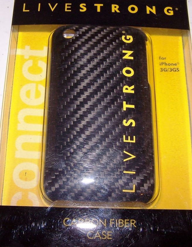 iPhone 3G/3GS Livestrong Snap On Case Carbon Fiber Case  