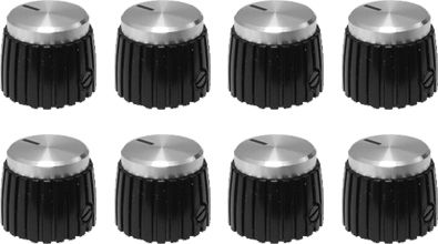 MARSHALL SILVER JCM 800 900 AMP KNOB W/ SET SCREW (8 PACK) *NEW 