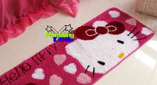 Hello Kitty Doormat Bath Mat Rug Pad Carpet 15.7x 47 Rectangle Pink 