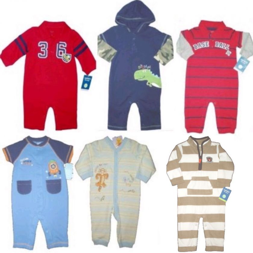 NWT BABY BOY CARTERS JUMPSUIT CREEPER OUTFIT ROMPER 1pc  