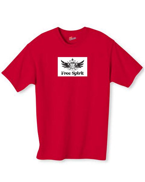 FREE SPIRIT eagle crest Mind/Body New Age T SHIRT NEW  