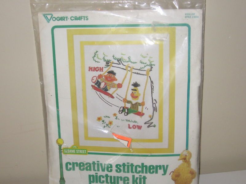 Sesame Street Bert & Ernie Needlepoint Stitchery Kit  