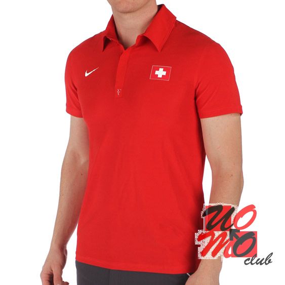 Nike Roger Federer RF Davis Cup Switzerland Polo  