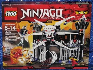 Lego 2505 Ninjago Theme GARMADONS DARK FORTRESS New 518 Piece Play Set 