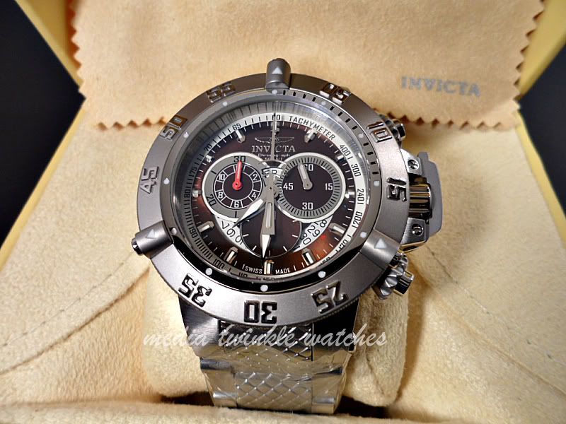 Invicta 4569 Mens Subaqua Noma III Swiss Made Chronograph Stainless 