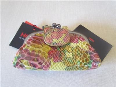 Hobo International SEA FLOWER LEA PRINT Coin Pouch  