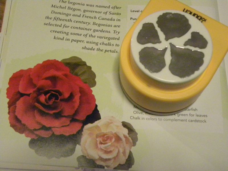BEGONIA PAPER PUNCH BUNCH use with your rubber stamps  