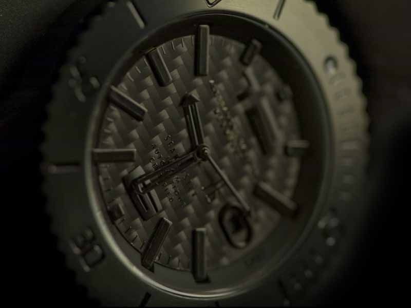 ALESSANDRO BALDIERI [Italy] Seamonster Carbon Automatic Diver Watch 