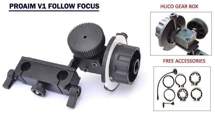 cage follow focus Mattebox HDMI splitter fr dslr canon 7D 5D 60D 