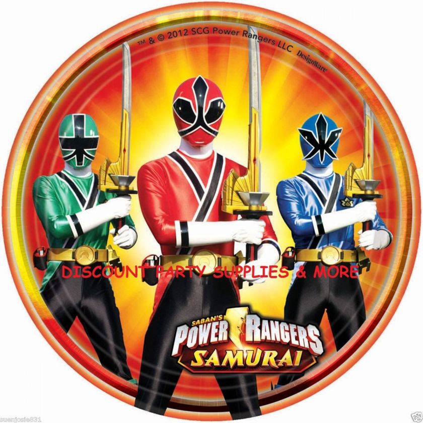 Power Rangers Samurai Dessert Plates  