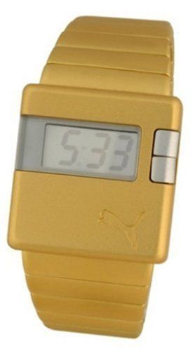 NEW PUMA DESIGNER CASUAL MATTE YELLOW SQUARE DIGITAL MOVEMENT WATCH 