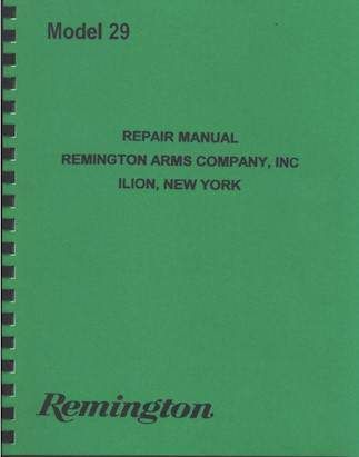 Remington Model 29 SHOTGUN GUN REPAIR MANUAL  